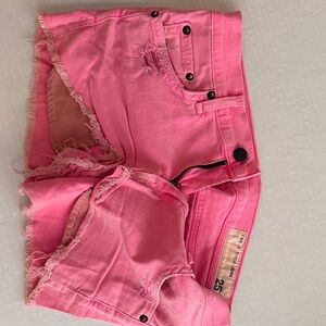 rag & bone Bright Pink Jean Shorts